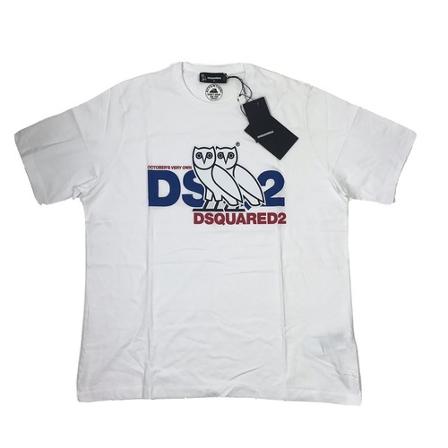 DSQUARED2 X OVO WHITE T-SHIRT OCTOBERS 