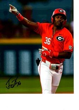 TRE PHELPS GEORGIA BULLDOGS BASEBALL SIGNED 8X10 PHOTO W/COA #1