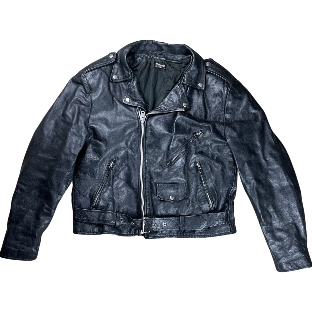 Wilson leather motorcycle jacket cheap