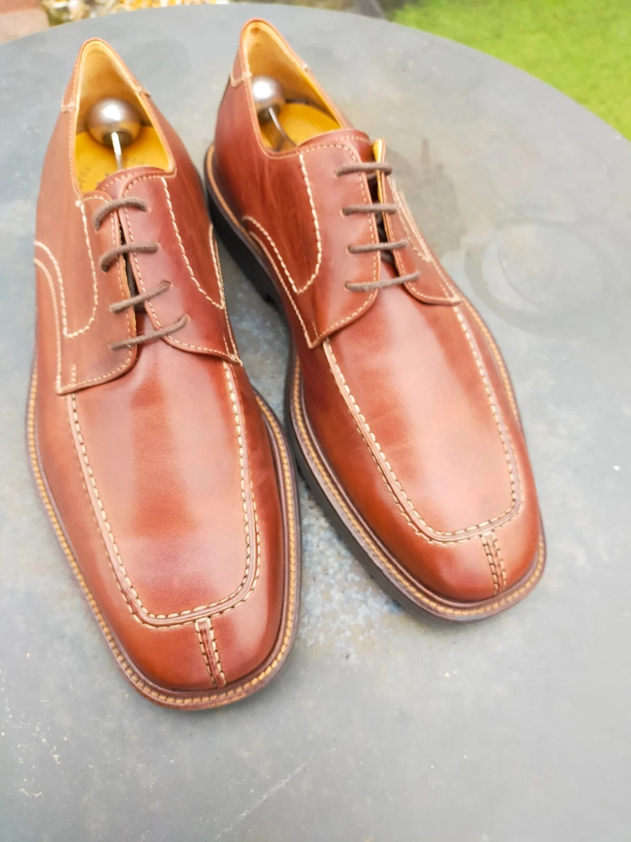 Magnanni Comfort Mens Brown Leather Lace up Loafers UK 8 42