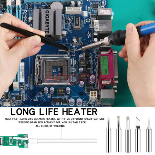 Soldering Iron Kit Welding Solder Station Wire Desoldering Pump Multimeter 60W - Picture 2 of 15
