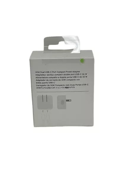 Apple 35W Dual USB-C Port Compact Power Adapter for sale