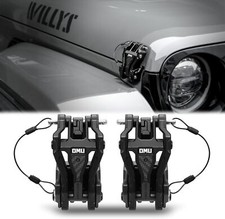 2x Verstellbare Automatische Motorhaubenverschlüsse für Jeep Wrangler JK 2007-25