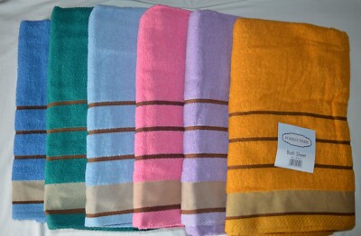 Bath Sheet 28  X 58  , 90% Cotton 10% Mix, Made In India
