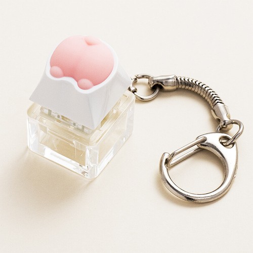 Kawaii Cute Soft Silicone Cat Paws Corgi Buttock OEM ABS Keycap - Photo 18/18