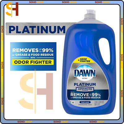 Dawn Ultra Platinum Advanced Power Dishwashing Liquid Fresh Scent  
