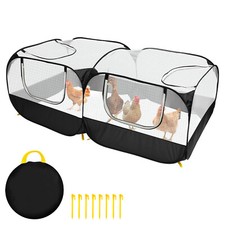 Cloth Pet Playpen Sturdy Chicken Pen Pet Enclosure with Detachable Bottom