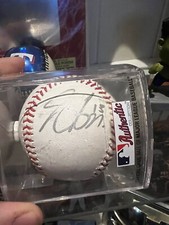 Joey Gallo and Jeff Banister signed baseball
