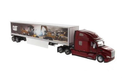1:50 DM Peterbilt 579 Van Trailer Container Truck Vehicle Lorry Diecast  Model Australia