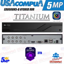 DVR 8CH ED8008H5-BN2  Titanium TVI / AHD / CVI / IP Hybrid XVR +2CH IP