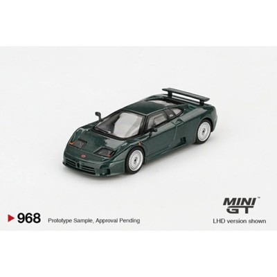 Bugatti EB110 GT Verde Scuro (LHD) Blisterverpackung 1:64 Mini GT Modellauto (MGT