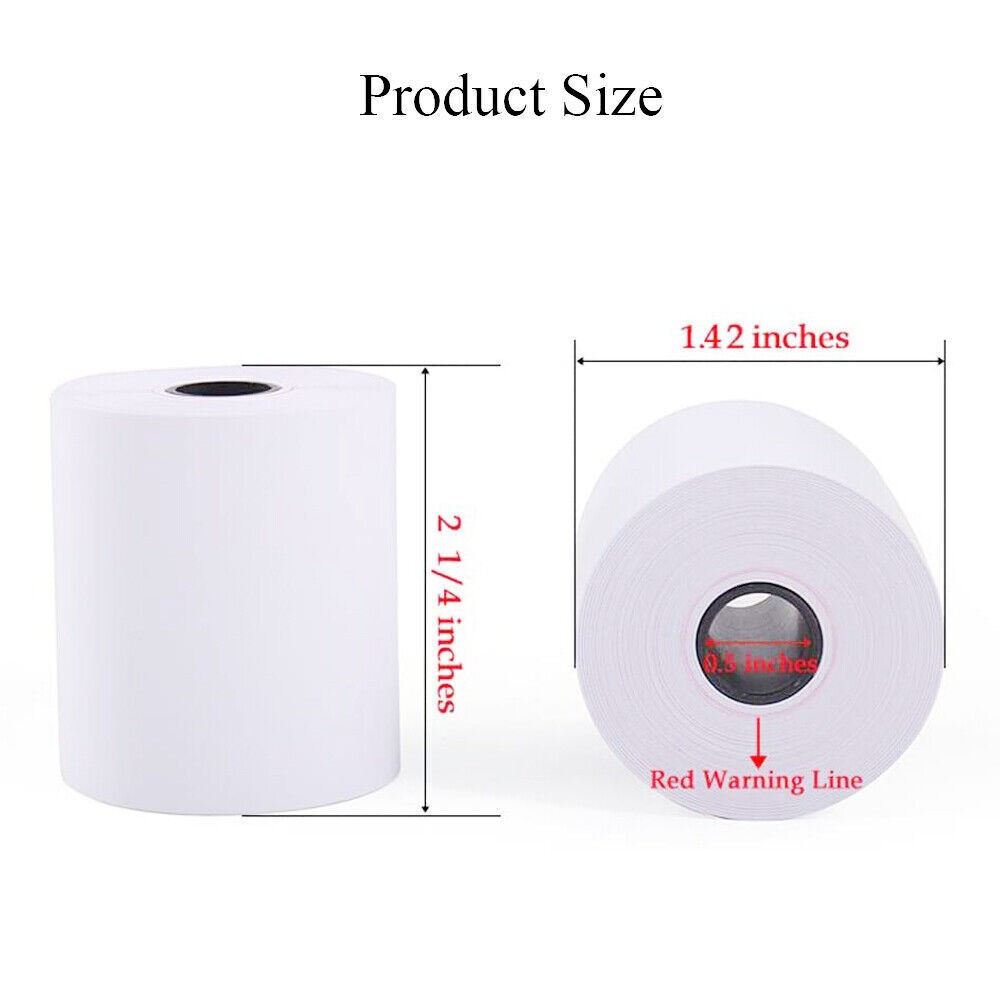 как выглядит 50 Rolls 2 1/4 x 50 Thermal Paper Credit Card Cash Register POS Receipt Paper фото