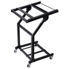 19" DJ Rack Mount Studio Mixer Stand Rolling Stage Cart Adjustable Music Show 9U — photo 1