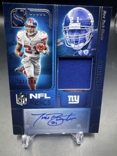 2025 Panini Silhouette NFL Relics Autographs Tiki Barber #NRA-TBR 167/199 Giants