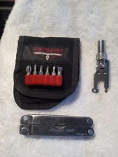 Vintage Leatherman PST II Multi Tool w/ Bit Driver + 6 Bits Pouch Made in USA