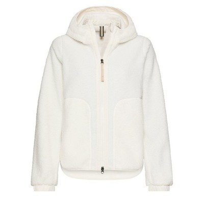 Camel active women's teddy fleece jacket regular fit white 7F21 320370 01 milkwhite