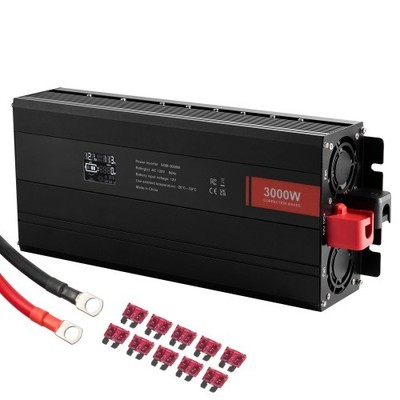 3000Watt Modified Sine Wave Inverter 12VDC to 120VAC LCD Display Power Inverter