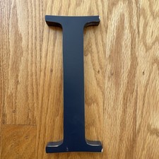Pottery Barn Wood Wall Hanging Letter - Navy Blue 8  