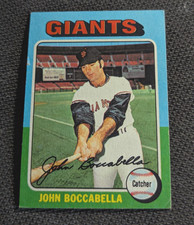 Sharp 1975 Topps MINI #553 John Bocabella San Francisco Giants Baseball Card-EX+