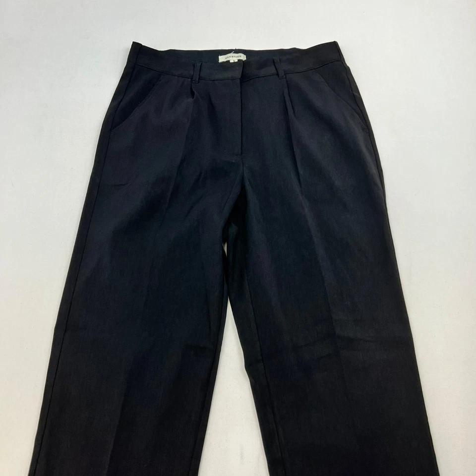 Max Studio Women’s Pleated Front Dress Pants Straight Leg Black Size Small - Изображение 2 из 4