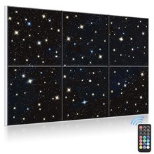 JBER Acoustic Panels, Self-Adhesive Soundproof Wall Dark Blue Starry Sky 