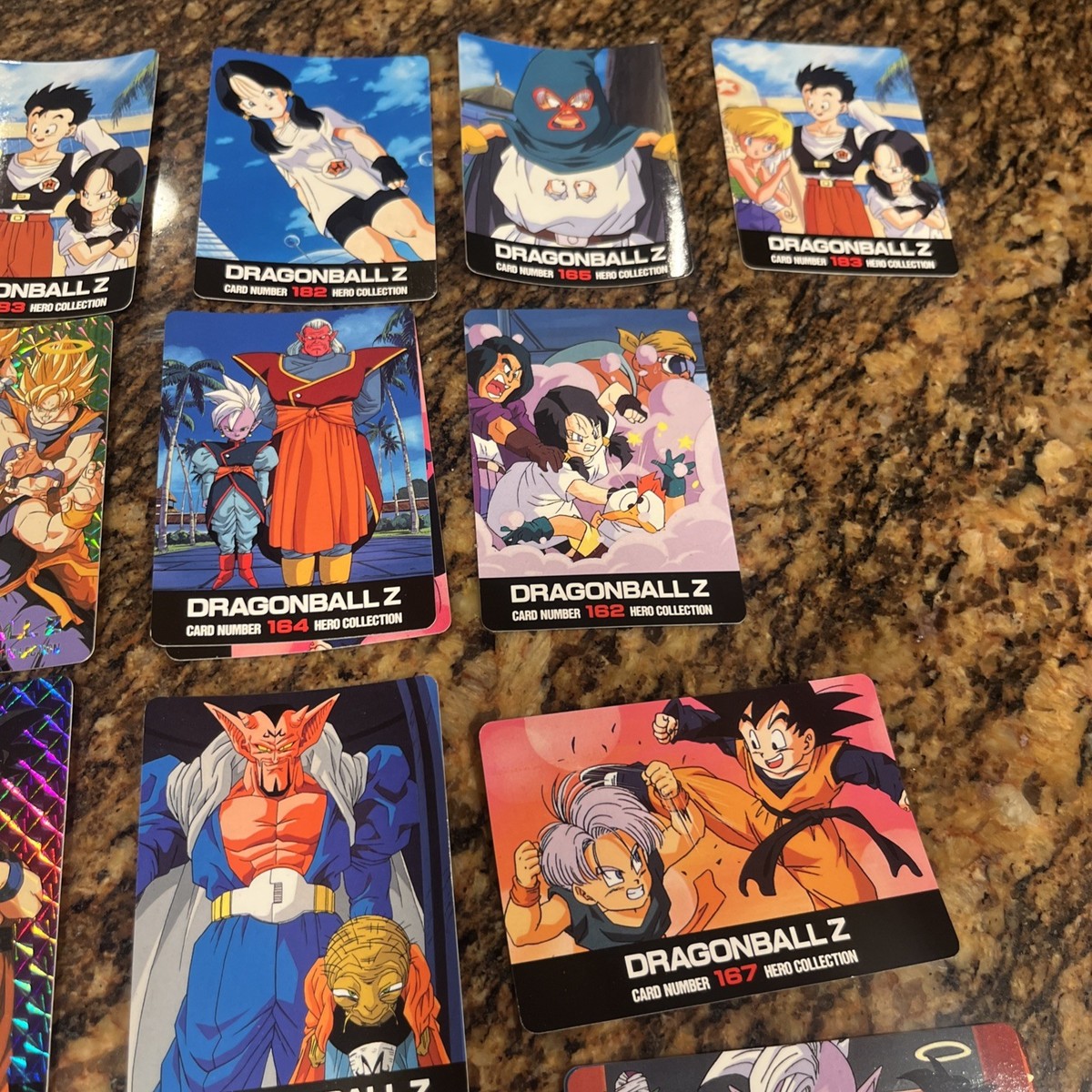 Dragon Ball Z Hero Collection Series Part 2 3 4 Cards Lot Prism