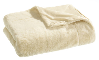 casa NOVA Wohndecke FELLOPTIK BT 150x200 cm beige Decke Kuscheldecke