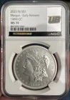 2023 Fiji $1 Silver 1890-CC Morgan Dollar 1 oz NGC MS-70 UB Label No Reserve PQ