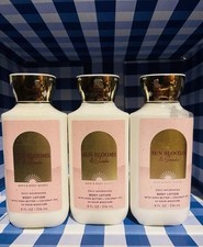 SET OF 3 Bath Body Works SUN BLOOMS SUEDE Body Lotion 8oz NEW VERY RARE