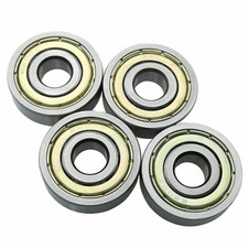 6200Z Ball Bearing 4PCS 10mm x 30mm x 9mm Premium Metal Double Shielded Ball Bea