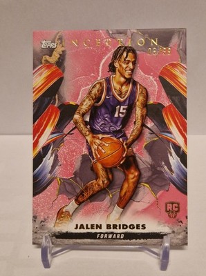2024-25 Topps Inception Basketball Jalen Bridges Rookie Pink /99 RC #48