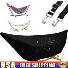 Waterproof Hammock Cover Oxford Cloth Outdoor Zipper Protector Adjustable Cords