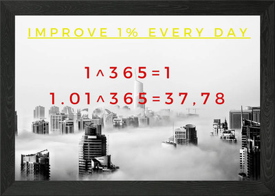 Improve Evereyday Gerahmtes Wandbild Poster Leinwanddruck Bild