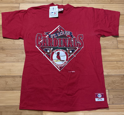 NWT Vintage 90s St. Louis Cardinals MLB T-Shirt Size XL Nutmeg Mills