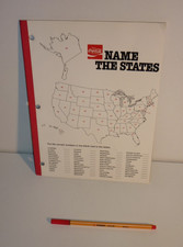 Coca Cola USA - Sales Unterlagen Quiz Handelsvertreter - Block "Name the States"