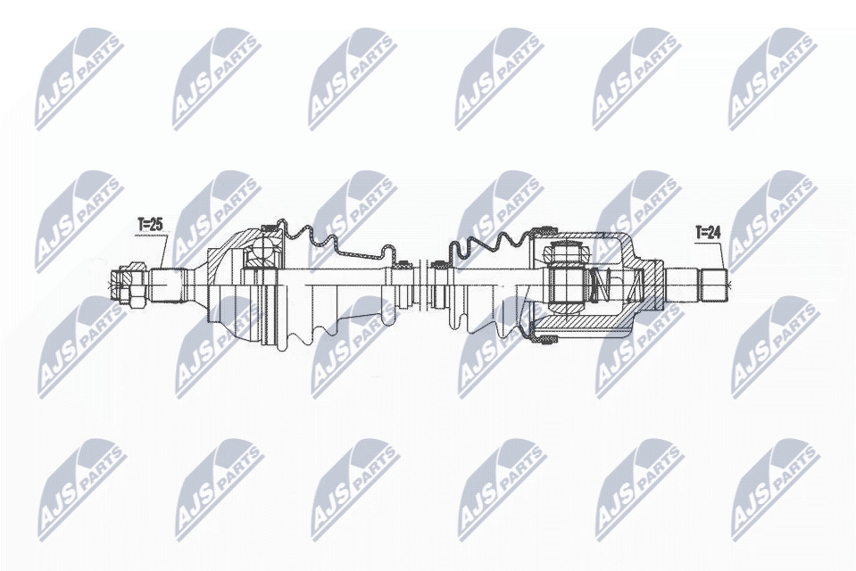 N.T.Y. NPW-CT-139.NTY Drive Shaft for CITROËN
