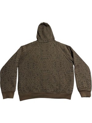 Marc Ecko AOP monogram Logo Sherpa Shearling Lined Jacket Hoodie