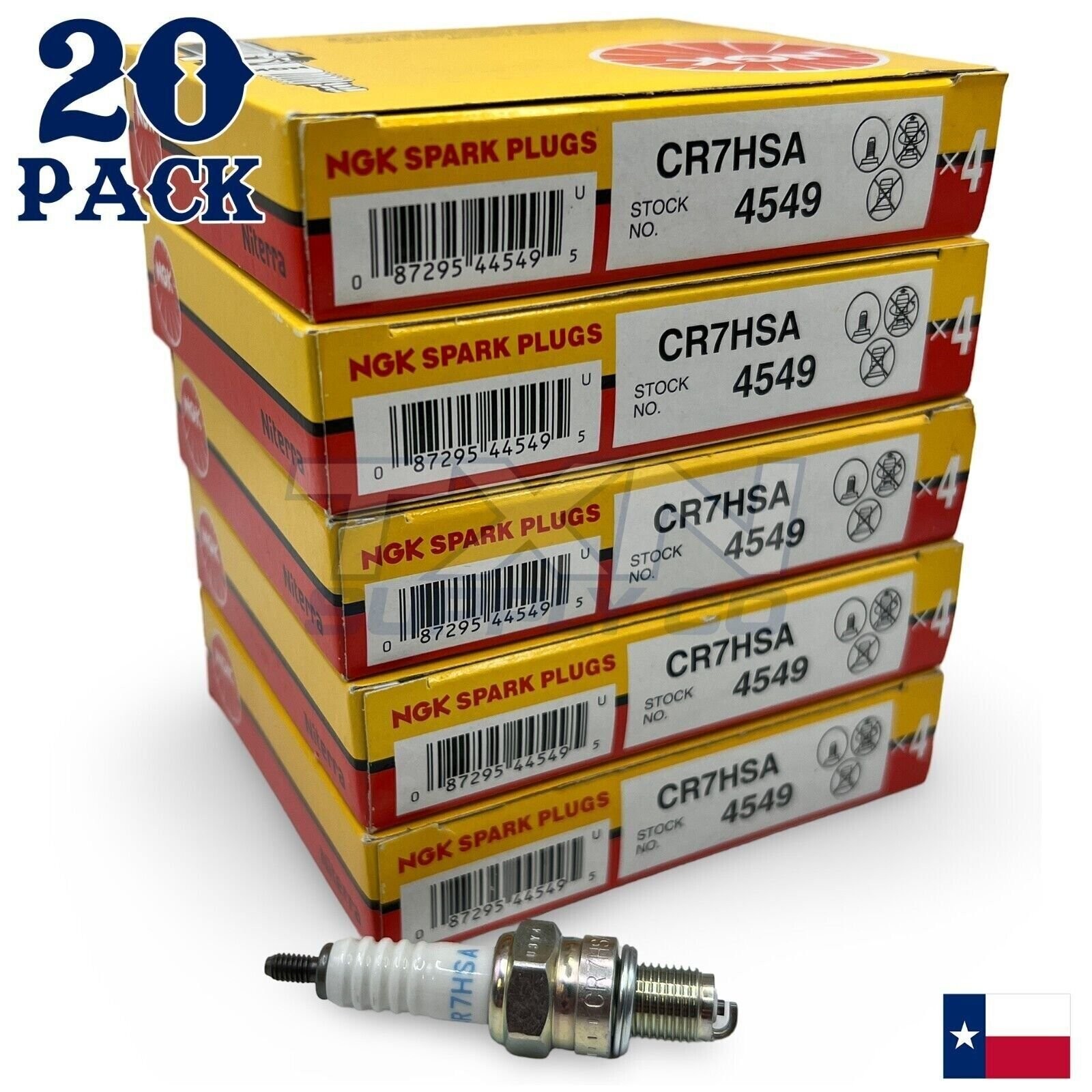 NGK 4549 Spark Plug CR7HSA - 20 Pack