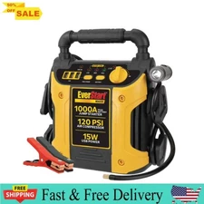 EverStart Maxx 1000 Peak Amp Jump Starter with 120 PSI Compressor New