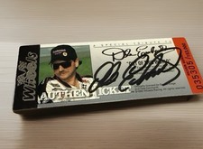 Dale Earnhardt Sr 1992 Wheels Tribute Signed Autographed Ticket Rare