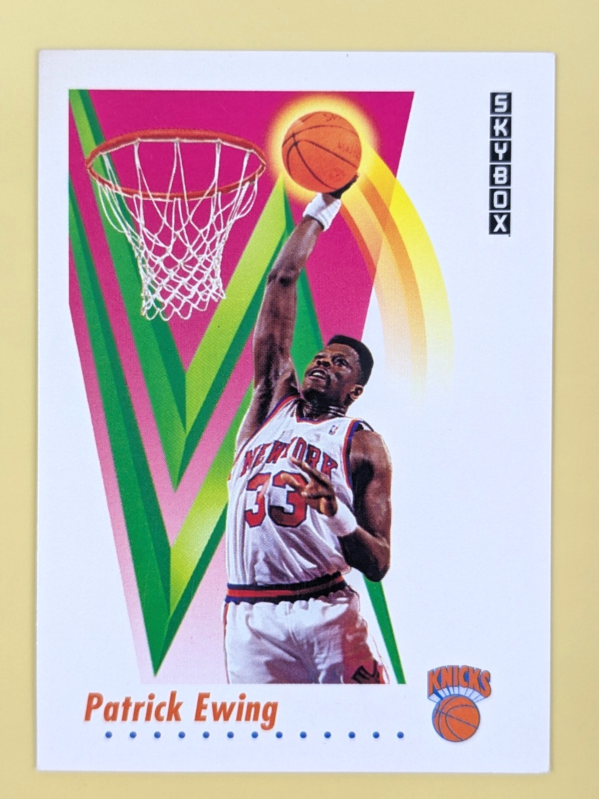 1991-92 Skybox Basketball PATRICK EWING #189 New York Knicks