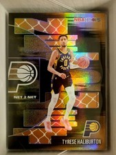 2025-26 NBA Hoops Tyrese Haliburton Net 2 Net Orange Holo Indiana Pacers 