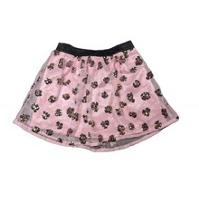 Cat  Jack Girls XS 4/5 Pink Leopard Sequin Tulle fun tutu Skirt 383-K1