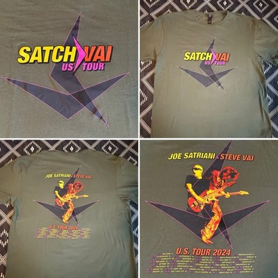 JOE SATRIANI STEVE VAI Satch/Vai Tour 2024 Licensed Concert T