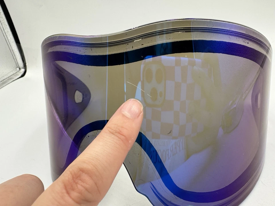 Máscara de paintball espejo púrpura vidrio térmico E-Vent / E-Flex Foto 4 de 4