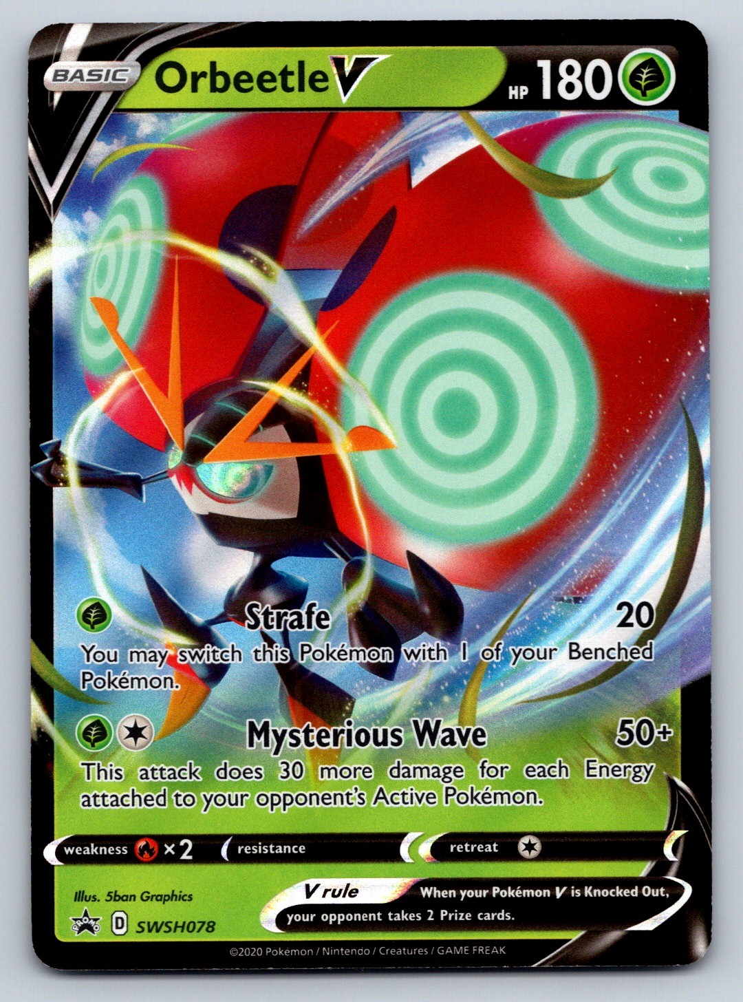 Orbeetle V Promo SWSH: Sword & Shield Promo Cards SWSH078 NM
