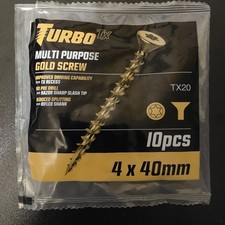 Multi Purpose Screws High Performance TX Screw 4×40mm 10 pack