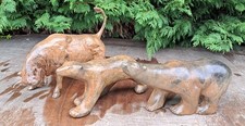 BRONZES ANIMALIERS PIERRE CHENET DEUX OURS ET TAUREAU  SIGNÉS + CACHET FONDERIE 