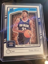 2024-25 Panini Donruss - Rated Rookie Yves Missi #217 Press Proof Silver (RC)
