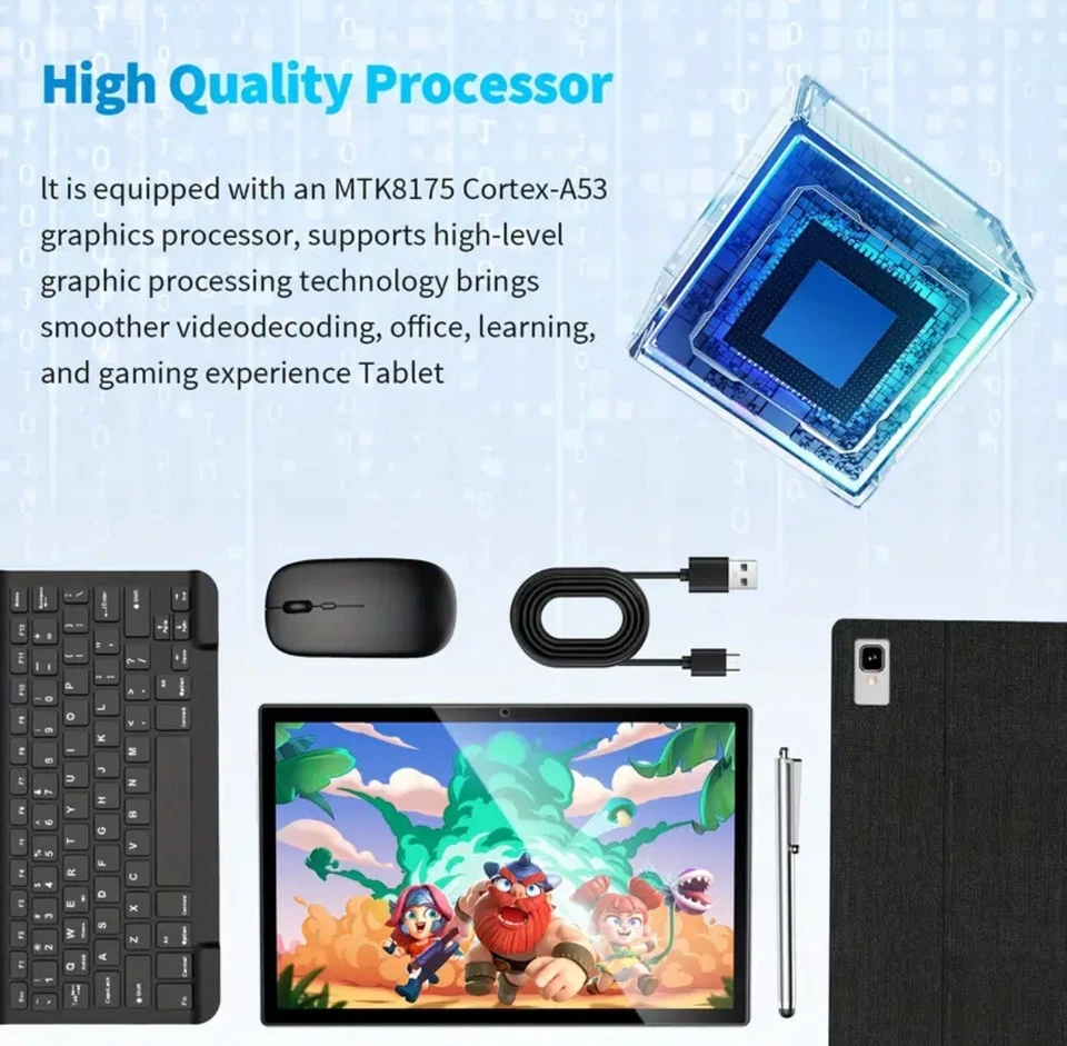 tablet with keyboard and mouse and stylus - Image 3 of 4